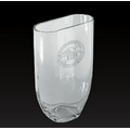 Lead Free Crystal Oval Glass Vase Award (8")